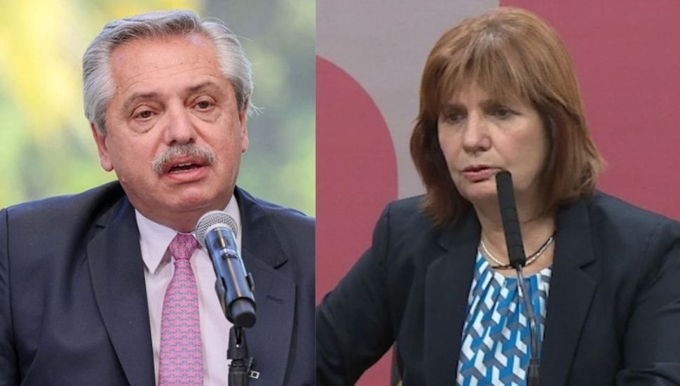 Fuerte cruce entre Alberto Fernández y Patricia Bullrich