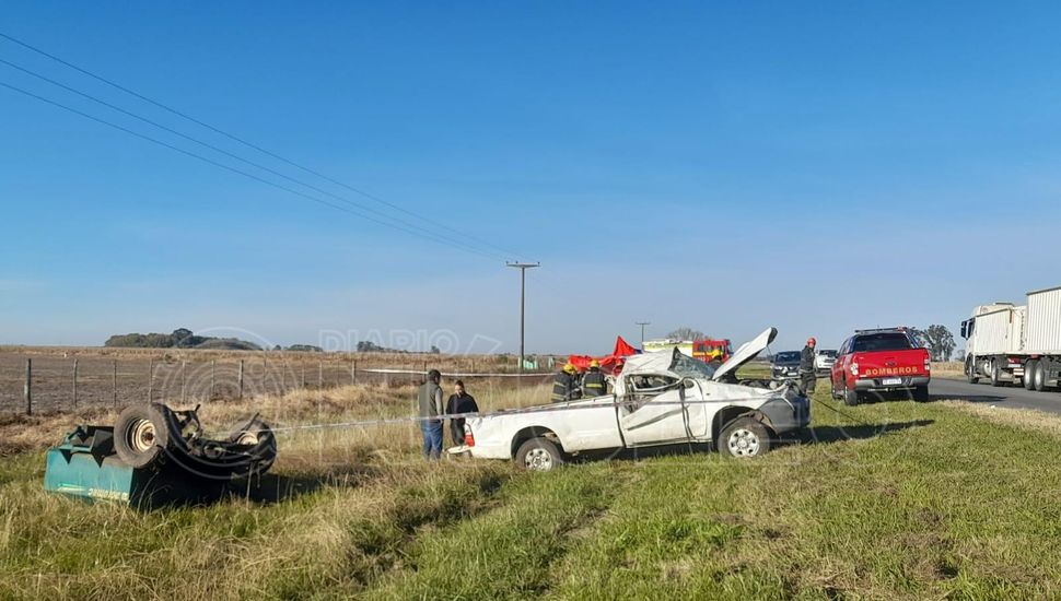 Otro accidente trágico en la Ruta 188, donde hace 15 días murieron dos pergaminenses