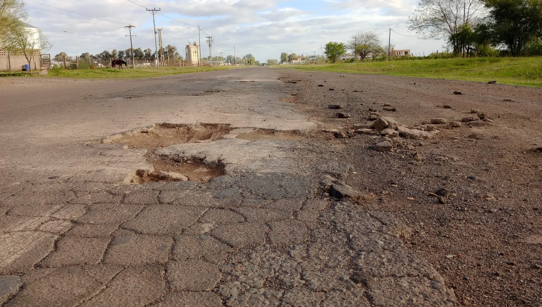 Crecen los reclamos por el mal estado de la Avenida Pellegrini