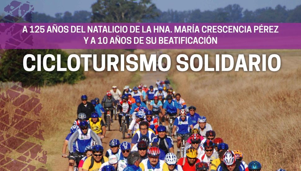 El 22 de mayo se llevará a cabo un evento solidario de cicloturismo que unirá Pergamino con El Socorro