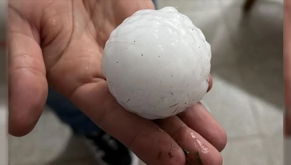 Tormenta y granizo en el sur de Córdoba