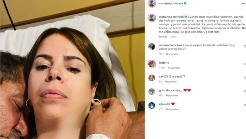 Marianela Mirra posteó una foto en la cama junto a José Alperovich: “Cuando amás incondicionalmente", escribió