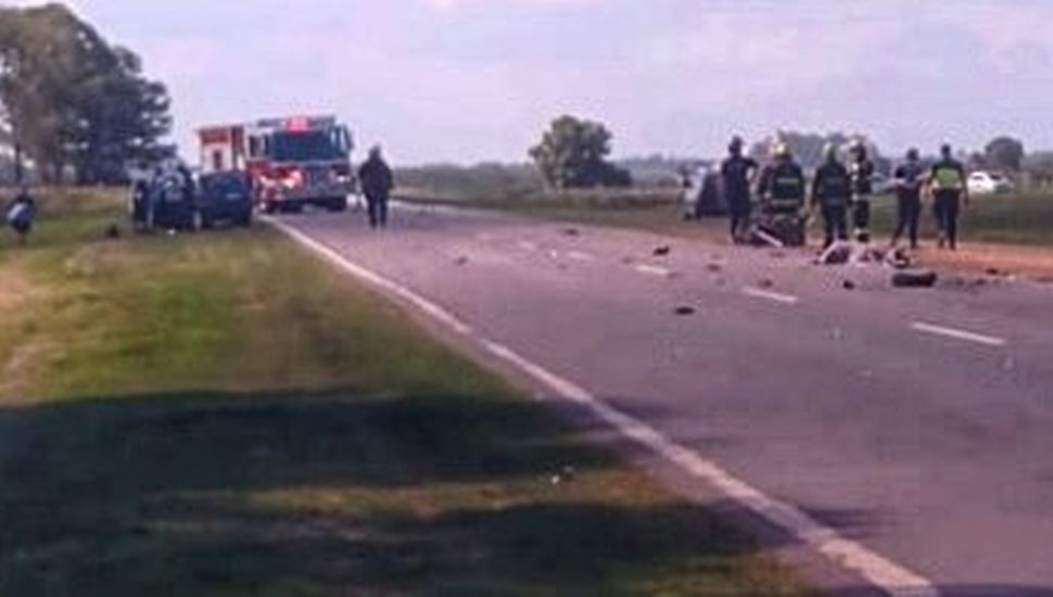 Accidente fatal: falleció un motociclista en la Ruta Nº 32