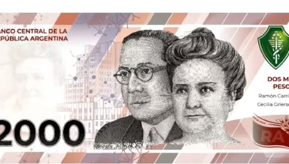 El Central ya emitió 29 millones de billetes de 2000 pesos
