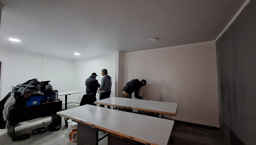 Continúan los trabajos de obra en la sede de la DDI Rojas