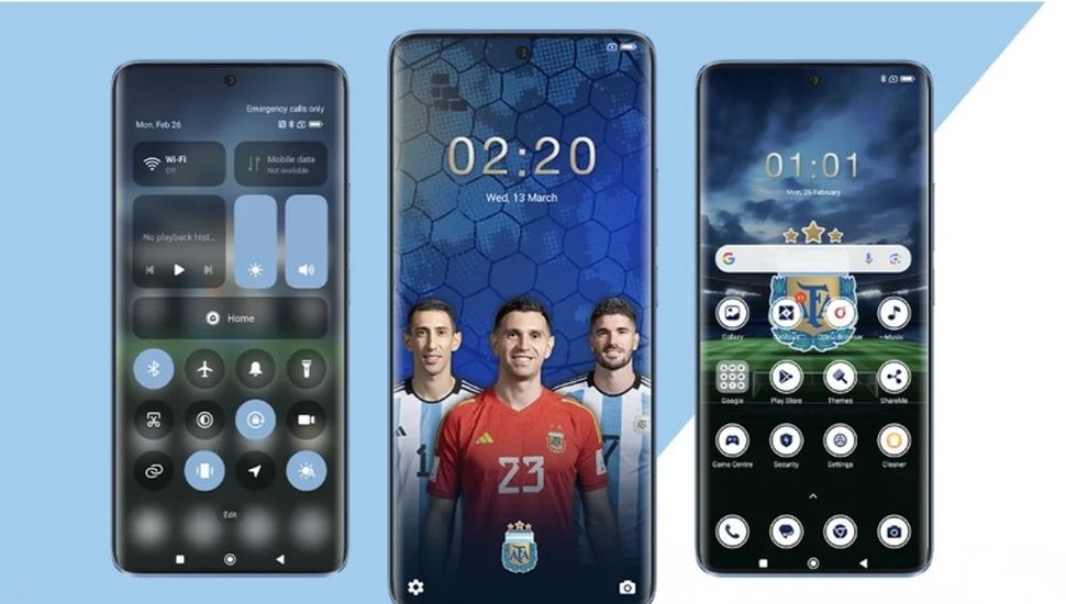 El celular inspirado en los campeones del mundo