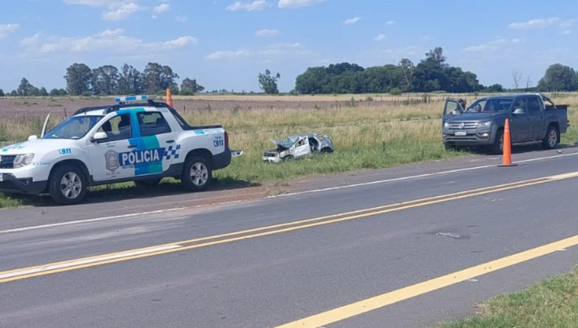 Vuelco fatal en la autopista de Ruta 7, entre Junín y Chacabuco ...