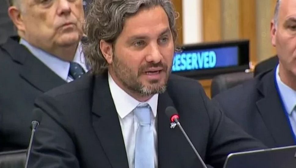 Santiago Cafiero reclamó en la ONU por las Malvinas