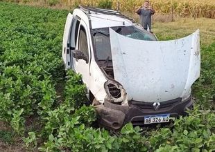 Despiste en la Ruta 32: un joven resultó herido