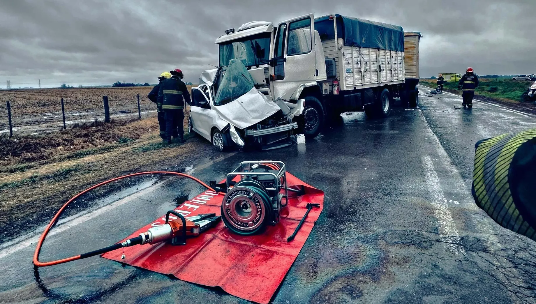 Un hombre murió en un siniestro vial en la Ruta Nº 188 • Diario Núcleo