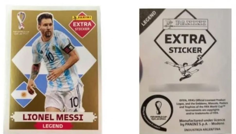 Piden hasta 80 mil pesos por la figurita "Lionel Messi Legend Golden"