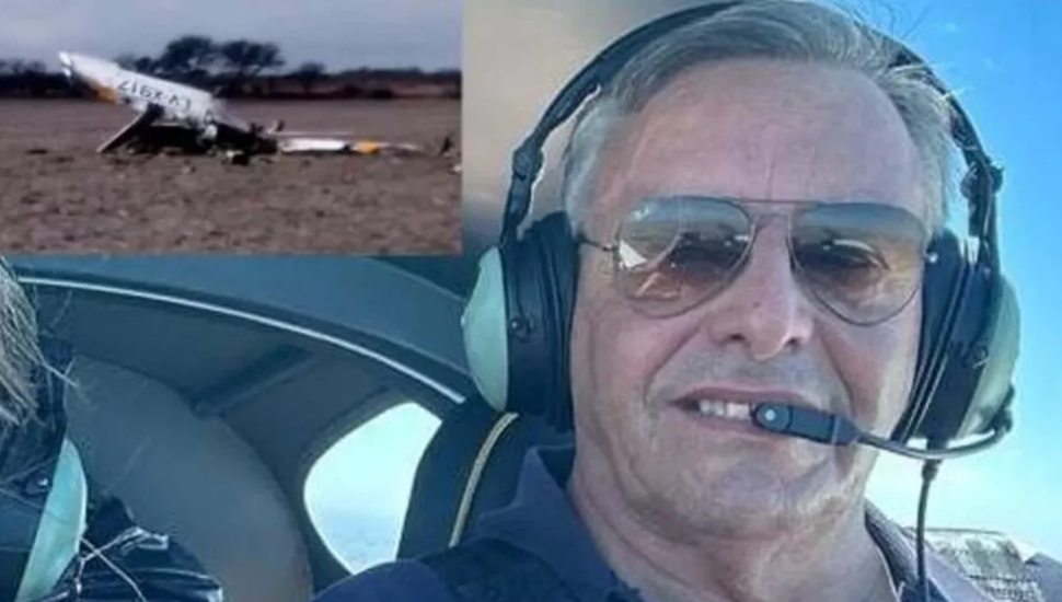 Murió un intendente cordobés al estrellarse con su avioneta en un campo