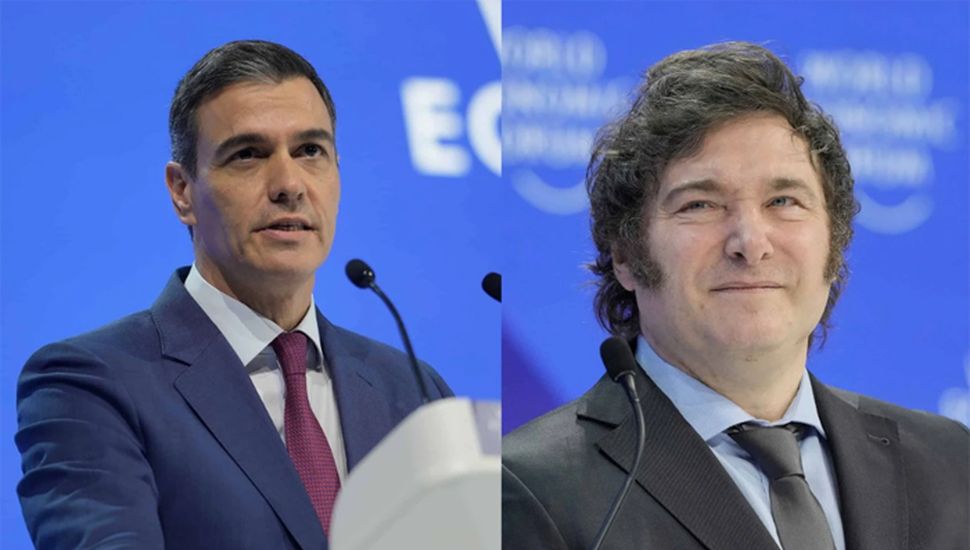 Javier Milei volvió a cargar contra el presidente de España