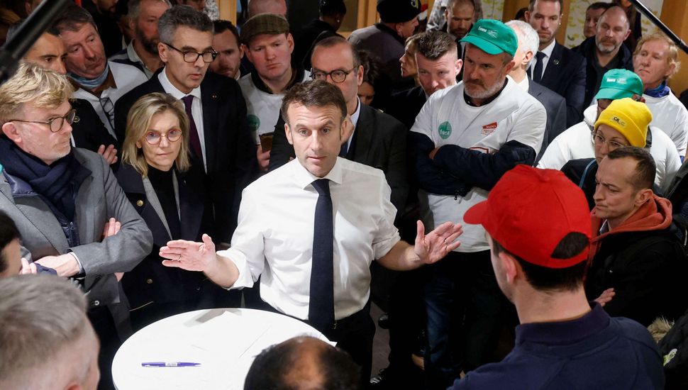 Macron pasó un mal momento en París