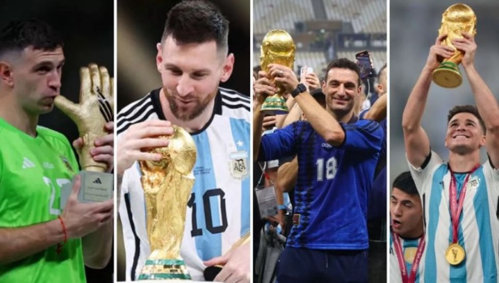 Messi, Julián Álvarez, Lionel Scaloni y Emiliano "Dibu" Martínez fueron nominados al premio The Best