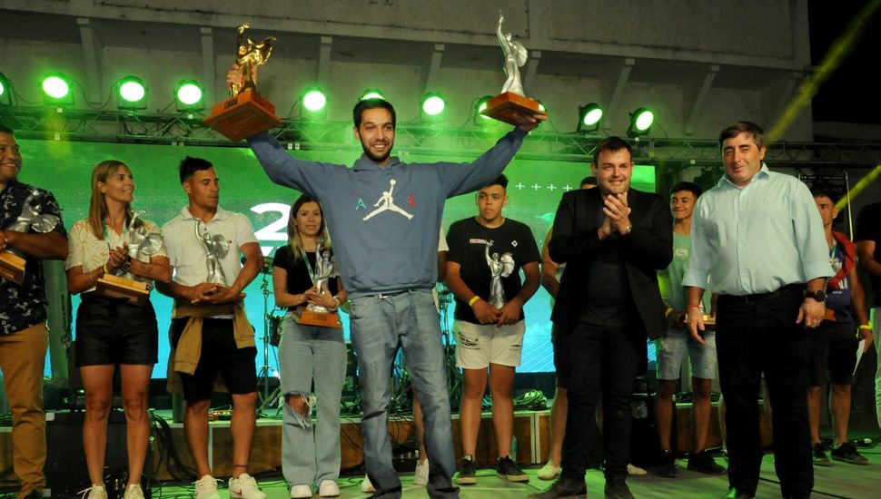 Federico Zabala, el deportista del año en Rojas