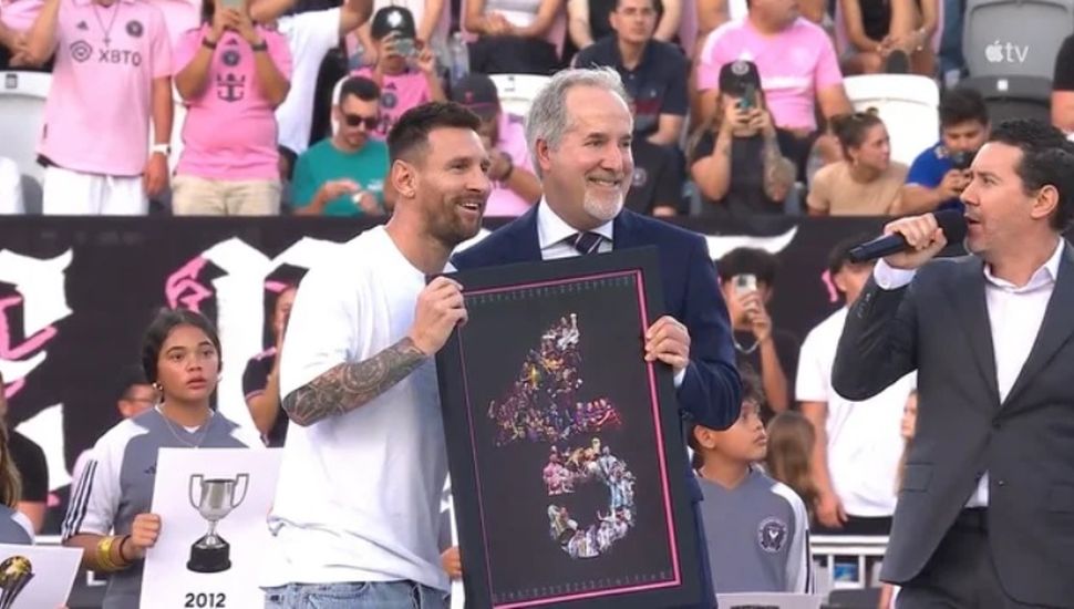 Emotivo homenaje del Inter Miami a Messi