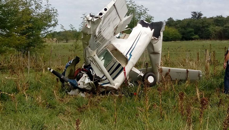 Cayó una avioneta en General Rodríguez y hay dos heridos  de gravedad