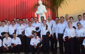 Rojas anunció la construcción del Centro de Entrenamiento para bomberos