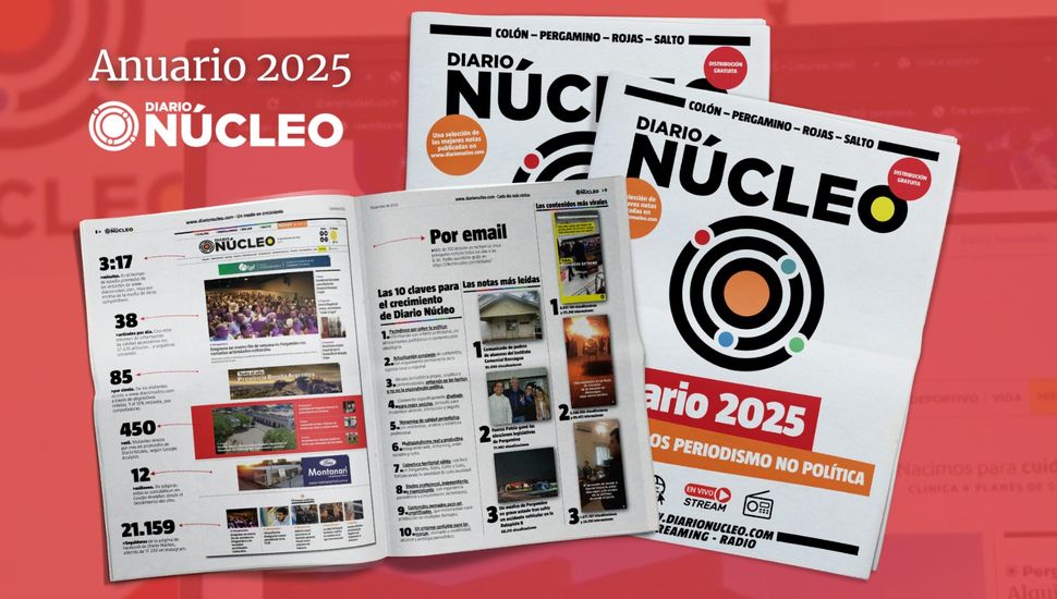 Leé gratis el anuario 2025 de DiarioNucleo.com, con una selección de las mejores notas del año