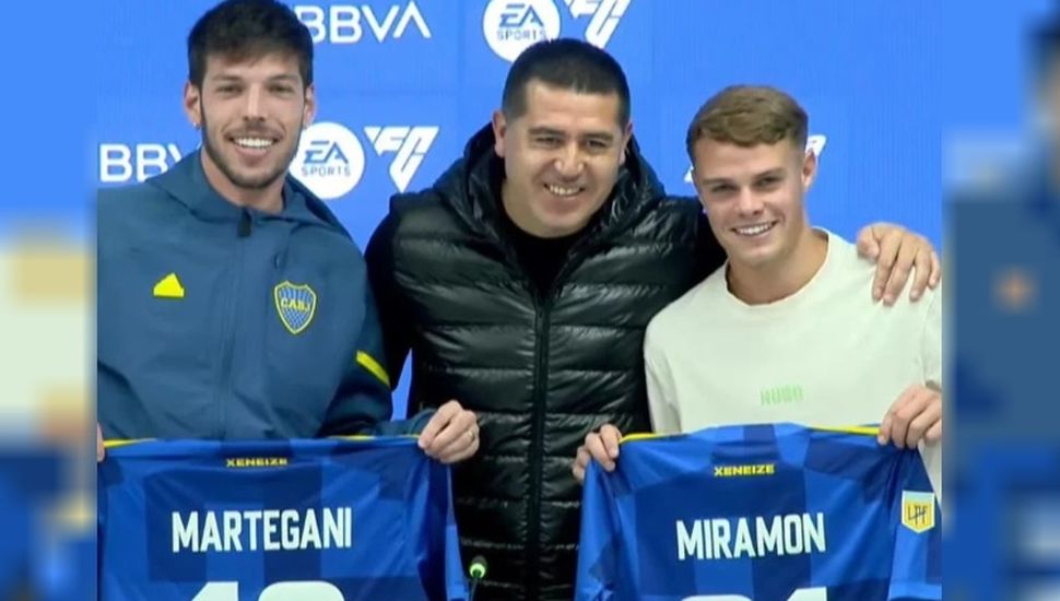 El rojense Martegani fue presentado oficialmente en Boca Juniors