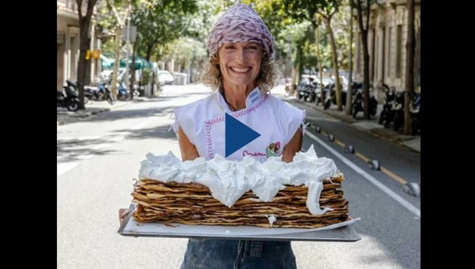 Un rogel de 12 metros y 100 kilos de dulce de leche: la locura de Maru Botana