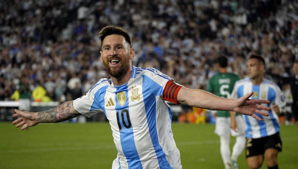 Con una soberbia actuación de Messi, Argentina goleó a Bolivia