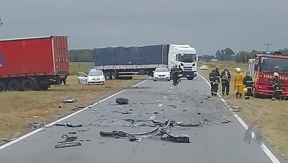 Triple choque fatal en Ruta 7, entre Junín y Alem