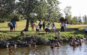 Trabajo conjunto para poner en valor el Lago Municipal antes de la competencia de aguas abiertas