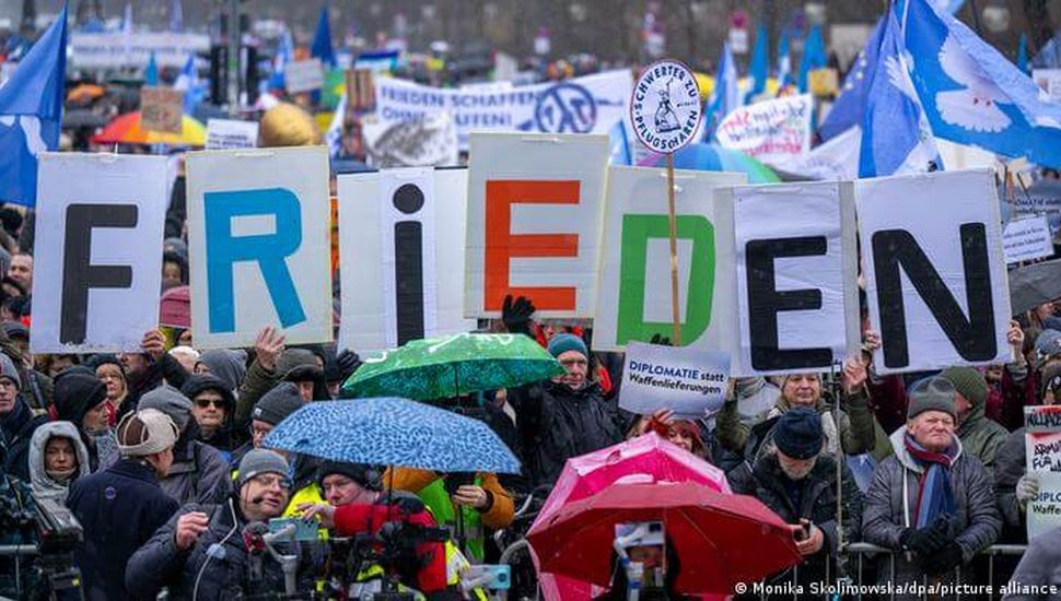Multitudinaria marcha en Berlín por la paz