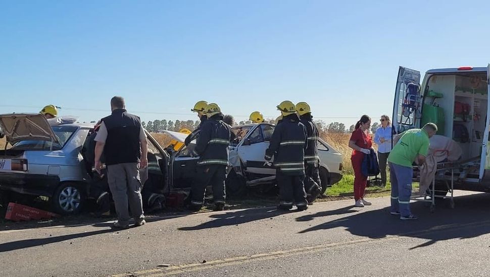 Dos hombres resultaron heridos en un choque frontal ocurrido en la Ruta 31