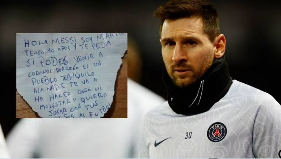 Messi recibió una conmovedora carta de un niño