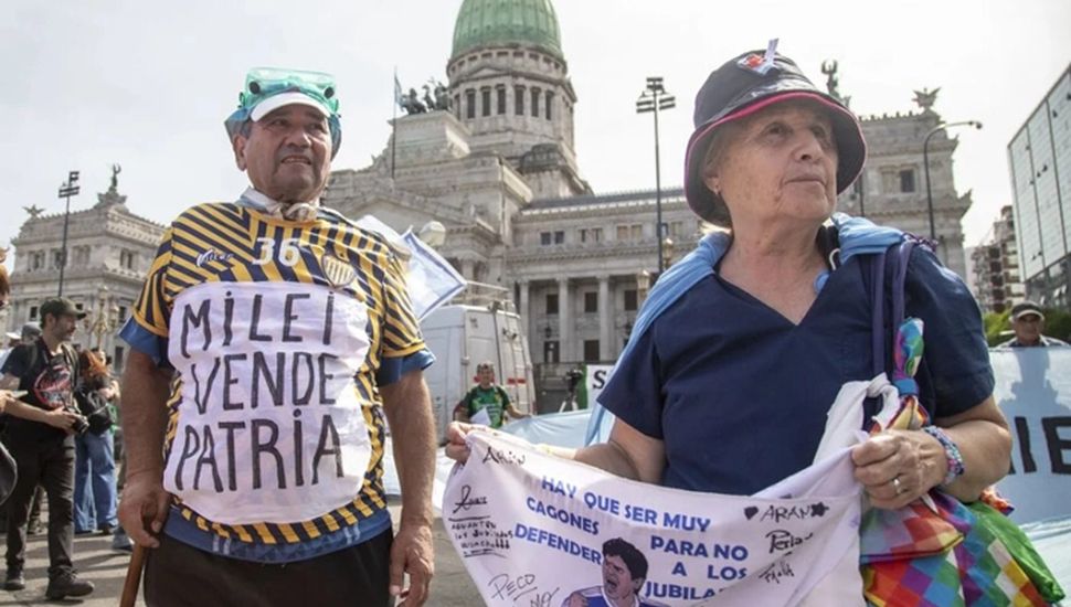 Incidentes durante la marcha de jubilados