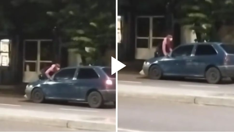Una joven fue detenida en La Plata por subirse al capot del auto de su ex pareja y amenazarlo: "bajá porque te mato"