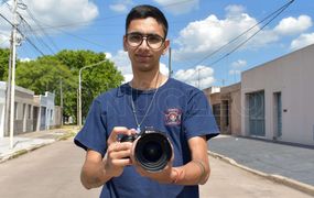 Dante Aldazabal, pasión por la fotografía y el sueño de ser bombero