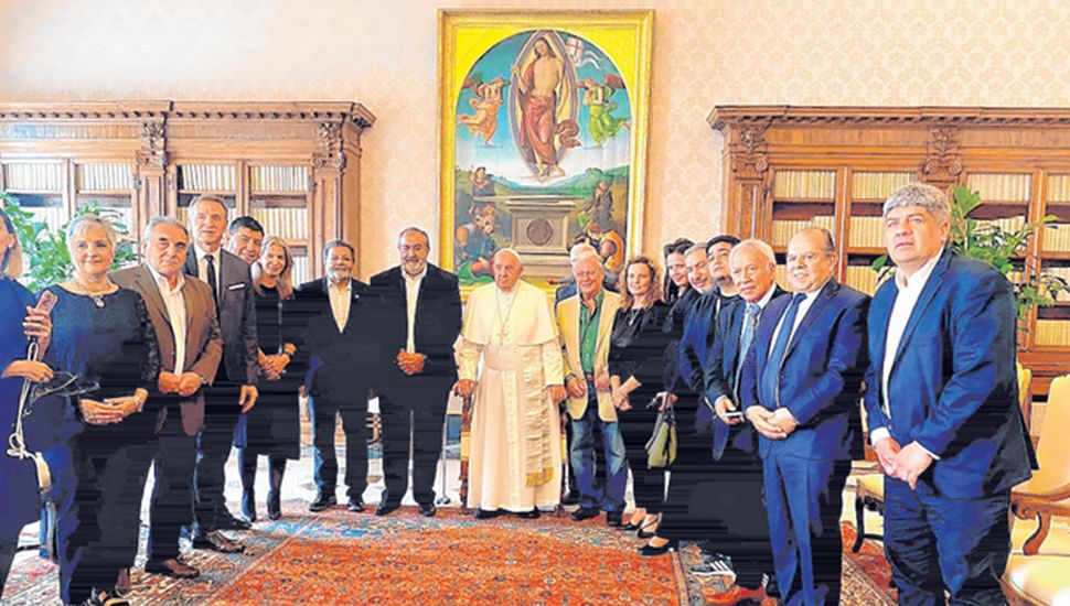 El Papa recibió a dirigentes de la CGT y a Sandra Pettovello