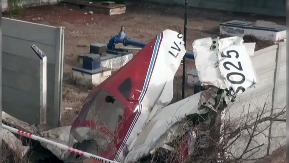 Cayó una avioneta y los ocupantes resultaron ilesos