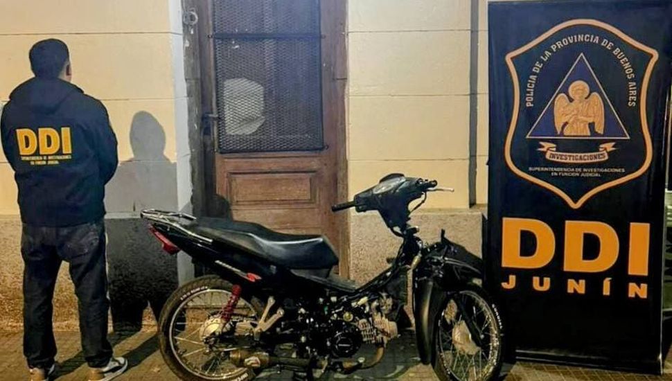Recuperan en Junín una moto que había sido robada en la ciudad de Rojas