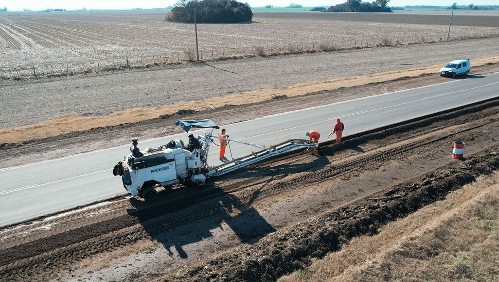 Avanzan los trabajos de repavimentación de la Ruta Provincial Nº 31