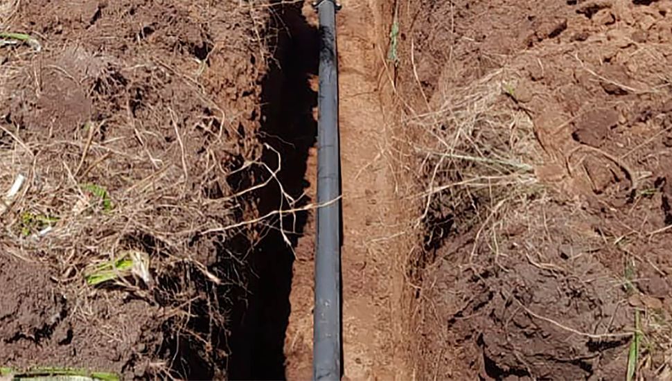 Ampliaron la red de agua corriente en el bario 12 de octubre