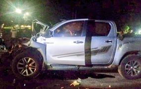 Pergamino: violento choque en la Ruta 8 con un herido grave