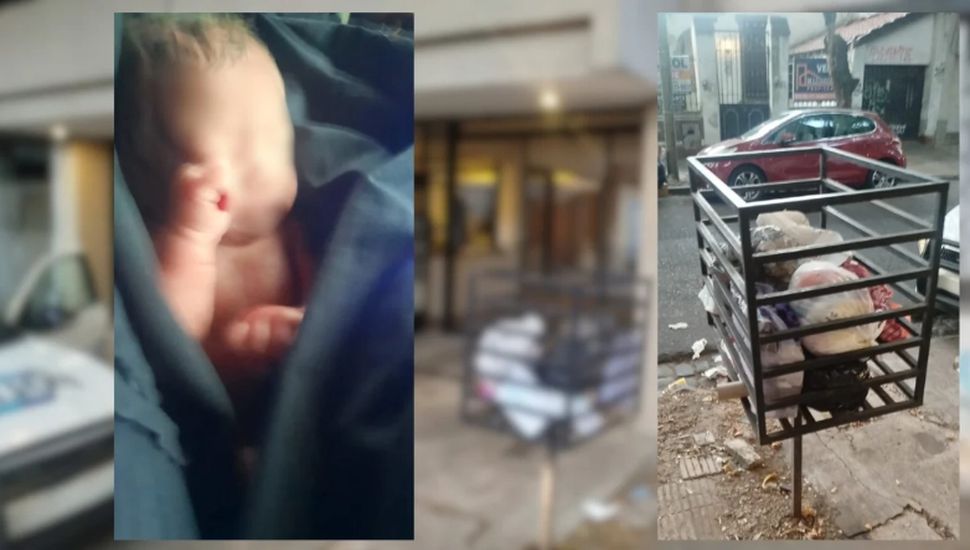 Hallan a una recién nacida en un tacho de basura en el Conurbano