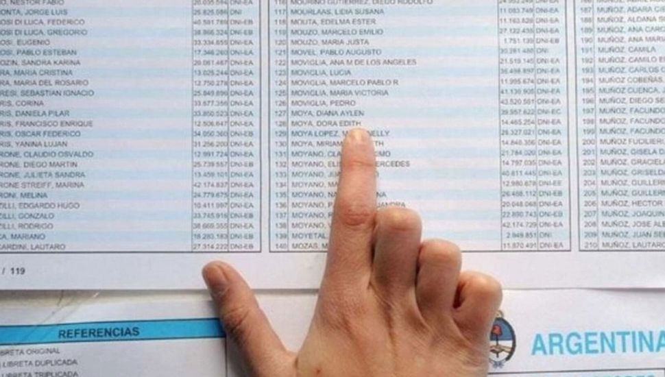 La Cámara Electoral habilitó el padrón provisorio para saber dónde votar