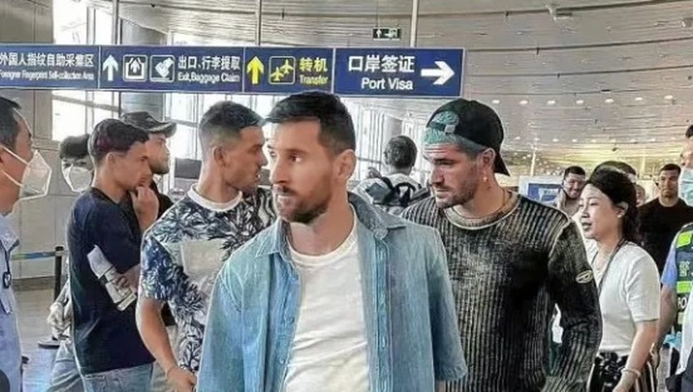 Messi llegó a Beijing y se sumó a la selección