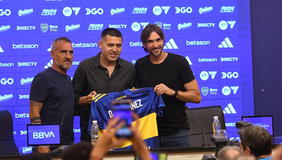 Diego Martínez fue presentado como entrenador de Boca Juniors