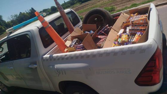 Allanamiento y secuestro de pirotecnia en Colón