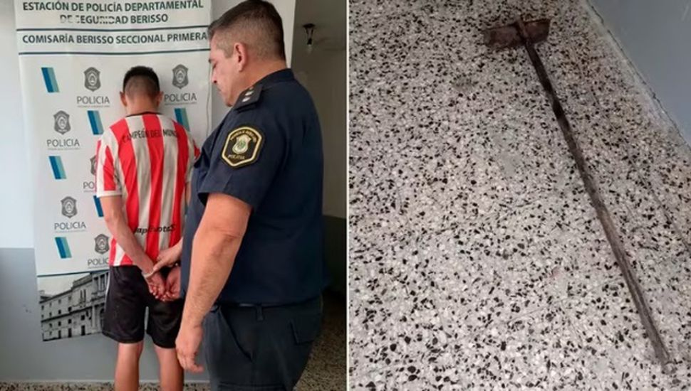 Un chico intentó matar a golpes a su padre en Berisso