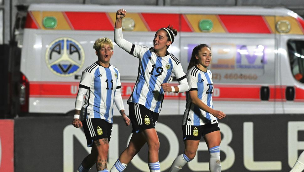 En la previa al Mundial, Argentina goleó a Perú