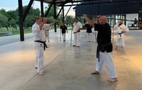 Kobudo en Pergamino: así fue el tercer taller de Bo en el Parque Belgrano