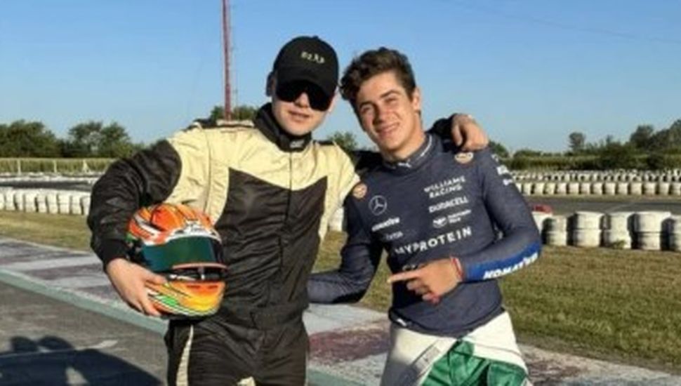 Colapinto y Bizarrap compitieron en Karting